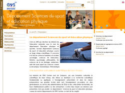 Site web Sciences du sport et éducation physique