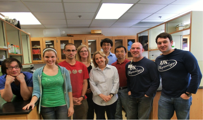 Photo du personnel de mon laboratoire de l’université du Kentucky