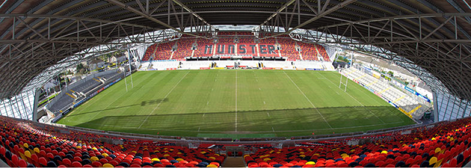 Thomond Park, mythique stade du Munster, ouvert en 1940